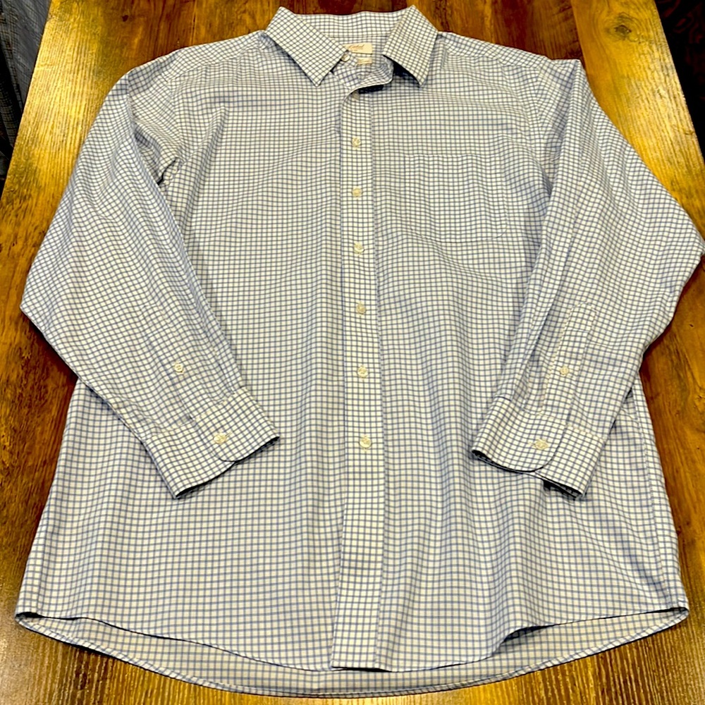 Roundtree & Yorke Gold Label Fitted Non-Iron EZ Wash Royal Oxford | 16.5 34